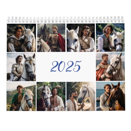 Ridder en paard. 2025 kalender (Achterkant)