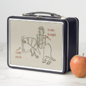 Ridder en Paard Metalen Lunchbox (In situ)
