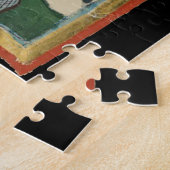 Ridder en schildknaap, 14e-eeuwse middeleeuwse kun legpuzzel (Zijkant)