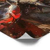 Ridder in Armor op een Paard Poster (Hoek)