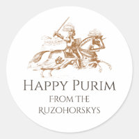 ridder in glanzend harnas Happy Purim