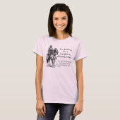 Ridder in glanzende harnas grappig T-shirt (Voorkant volledig)