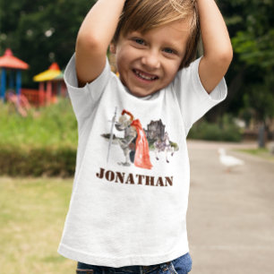 Ridder in harnas Kasteel Middeleeuwse Gepersonalis T-shirt