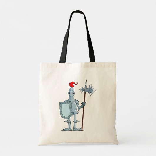 Ridder in harnas middeleeuwse Canvas tas (Achterkant)