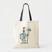 Ridder in harnas middeleeuwse Canvas tas (Voorkant)