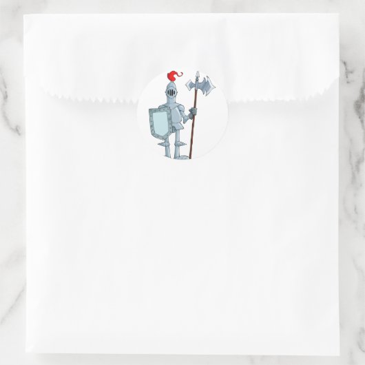 Ridder in pantser Stickers (Tas)