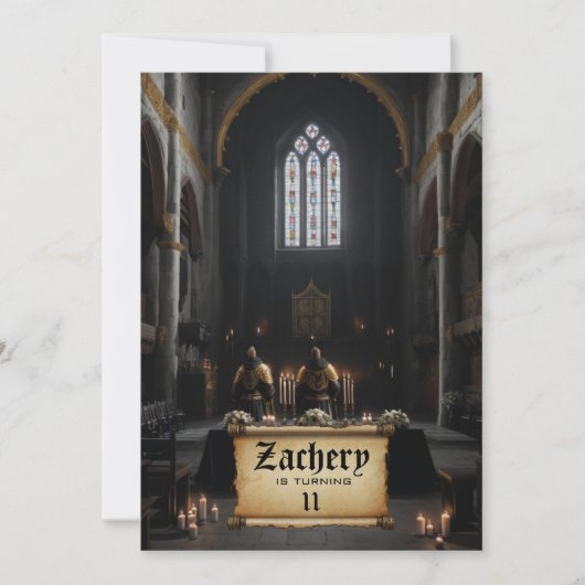 *~* Ridder Kasteel Scroll Middeleeuwse AP88 Verjaa Kaart (Voorkant)