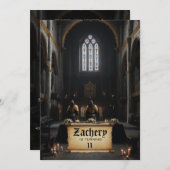 *~* Ridder Kasteel Scroll Middeleeuwse AP88 Verjaa Kaart (Voorkant / Achterkant)