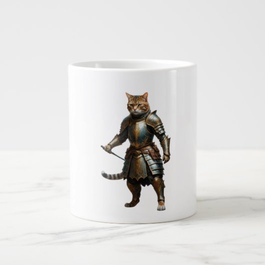 Ridder kat grote koffiekop (Voorkant)
