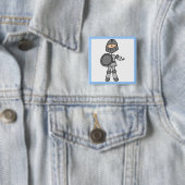 Ridder Koninklijk Vierkante Button 5,1 Cm (In situ)