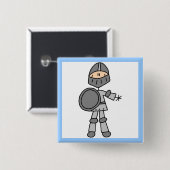 Ridder Koninklijk Vierkante Button 5,1 Cm (Voorkant /achterkant)