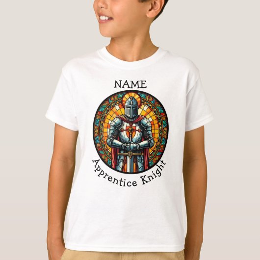 Ridder Leerling helder leuk spel T-shirt (Voorkant)