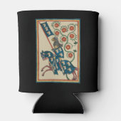 Ridder met adelaar heraldiek, 14e eeuw middeleeuws blikjeskoeler (Achterkant)