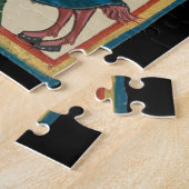 Ridder met adelaarheraldiek, 14e eeuw Middeleeuwen Legpuzzel (Zijkant)