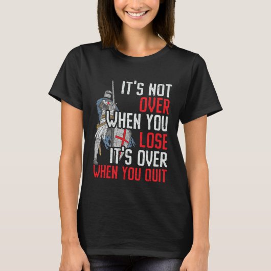 Ridder Middeleeuwse Soldaat Ridderorde Krijger 1 T-shirt (Voorkant)