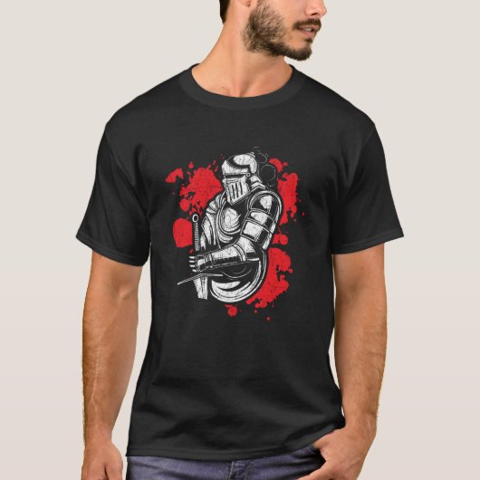 Ridder middeleeuwse soldaat ridderorde krijger 7 t-shirt (Voorkant)