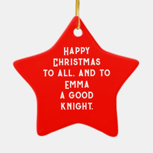 Ridder op het witte paard keramisch ornament (Achterkant)