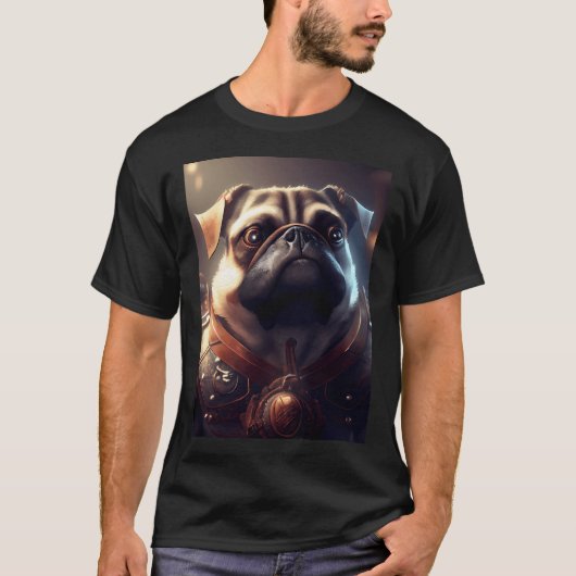 Ridder: Pug T-shirt (Voorkant)