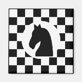 Ridder schaakstuk - Magneet - Schaakfeestgunsten (Voorkant)