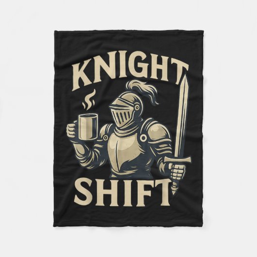Ridder Shift Renaissance Festival Middeleeuwse kof Fleece Deken (Voorkant)