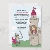 Ridder Slaat Prinses Uitnodigingen: Zwart Rood Haa Kaart (Voorkant)