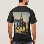 Ridder te paard - Tijdloze Middeleeuwen T-shirt (Achterkant)