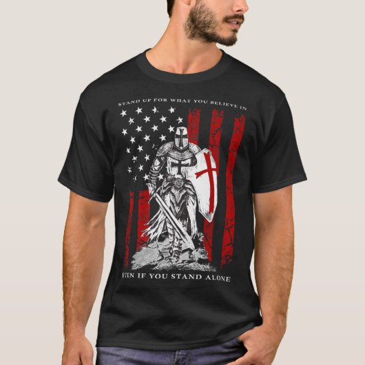 Ridder Tempeliers Amerikaanse vlag T-shirt (Voorkant)