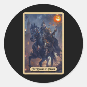 Ridder van de schrik Halloween Rider Halloween Tar Ronde Sticker