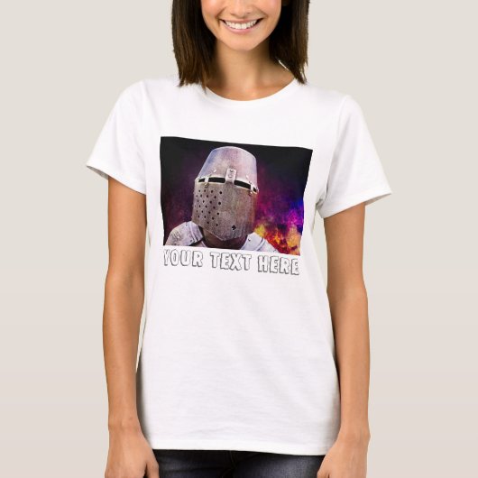 Ridder - Voeg uw tekst toe T-shirt (Voorkant)