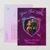 Ridder Wapen Middeleeuws Oud Fashioned Gift Briefkaart (Voorkant / Achterkant)