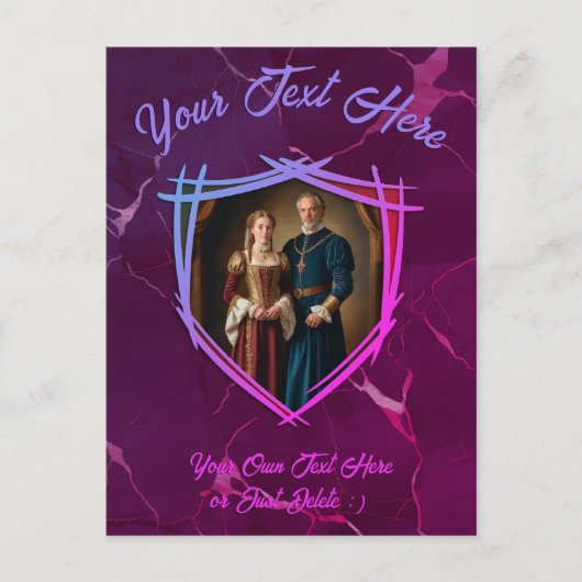 Ridder Wapen Middeleeuws Oud Fashioned Gift Briefkaart (Voorkant)