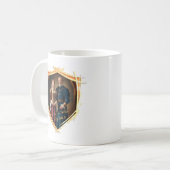 Ridder Wapen Middeleeuws Oud Fashioned Gift Koffiemok (Voorkant links)