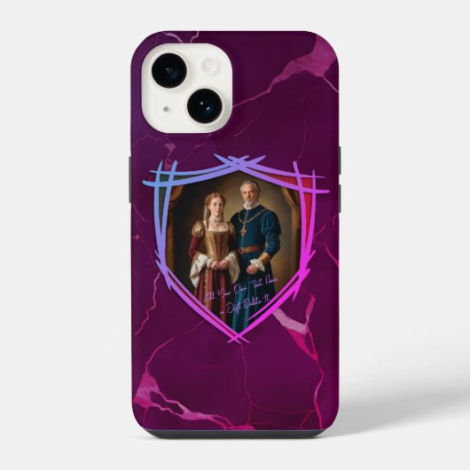 Ridder Wapen Middeleeuws Oud Gepersonaliseerd Cade iPhone Hoesje (Achterkant)