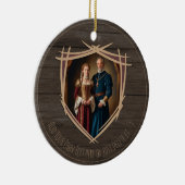 Ridder Wapen Middeleeuws Ouderwets Antiek Keramisch Ornament (Rechts)