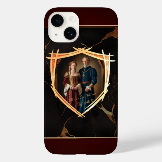 Ridder Wapen Schild Middeleeuws Ouderwets Cadeau Case-Mate iPhone Case (Achterkant)