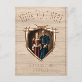 Ridder wapenschild Middeleeuwse ouderwetse Vintage Briefkaart