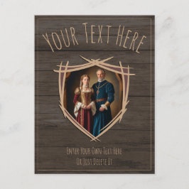 Ridder wapenschild Middeleeuwse ouderwetse Vintage Briefkaart