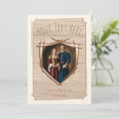 Ridder wapenschild Middeleeuwse ouderwetse Vintage Kaart (Staand voorkant)