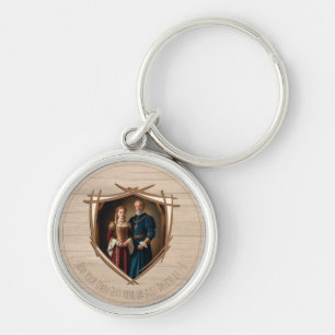 Ridder wapenschild Middeleeuwse ouderwetse Vintage Sleutelhanger