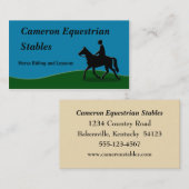 Ridderend Visitekaartje (Voorkant / Achterkant)