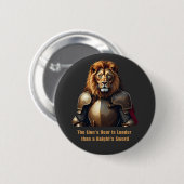 Ridderleeuw Ronde Button 5,7 Cm (Voorkant /achterkant)
