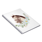 Ridderpaard voor Equestrian Gift Horseback Notitieboek (Rechterzijde)
