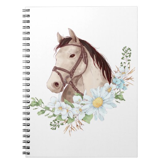 Ridderpaard voor Equestrian Gift Horseback Notitieboek (Voorkant)