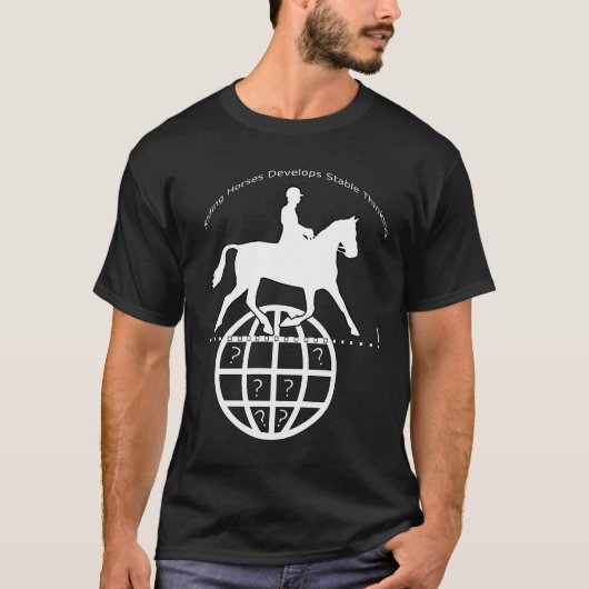 Ridderpaarden ontwikkelen stabiel denken t-shirt (Voorkant)