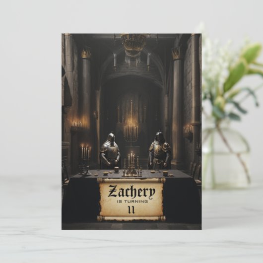 *~* Ridders Armor AP88 Kasteel Middeleeuwse Verjaa Kaart (Staand voorkant)