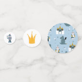 Ridders & Draken | Verjaardags Tafel met Naam Confetti (Achterkanten)
