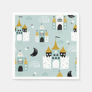 Ridders en draken   Sprookjesachtig verjaardagsfee Servet