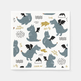 Ridders en draken | Sprookjesachtig verjaardagsfee Servet