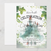 Ridders en Kasteel Dubbele Kinderen Verjaardagsfee Kaart (Voorkant / Achterkant)