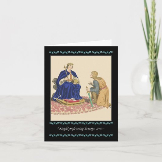 Ridders en pantser Middeleeuwse Nota Kaart, 1100 r Kaart (Voorkant)